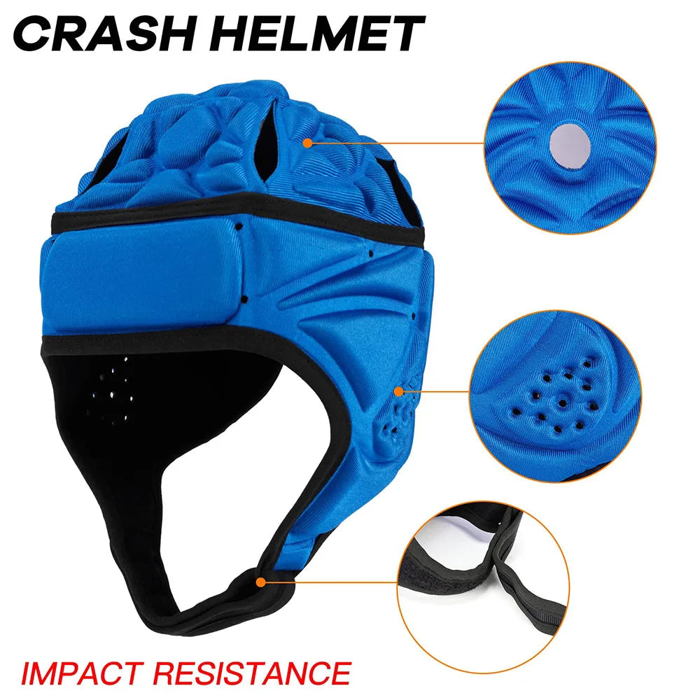 Adjustable Rugby Helmet Green