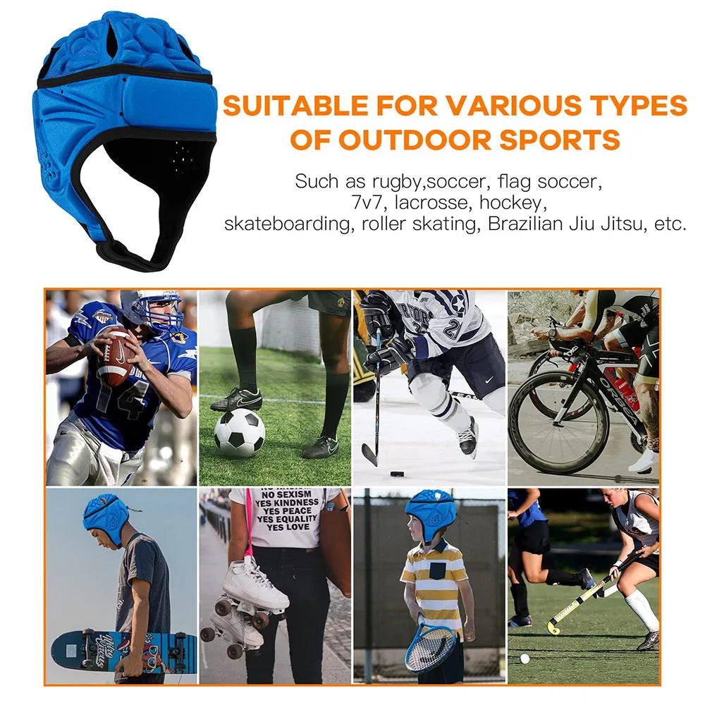 Adjustable Rugby Helmet Green